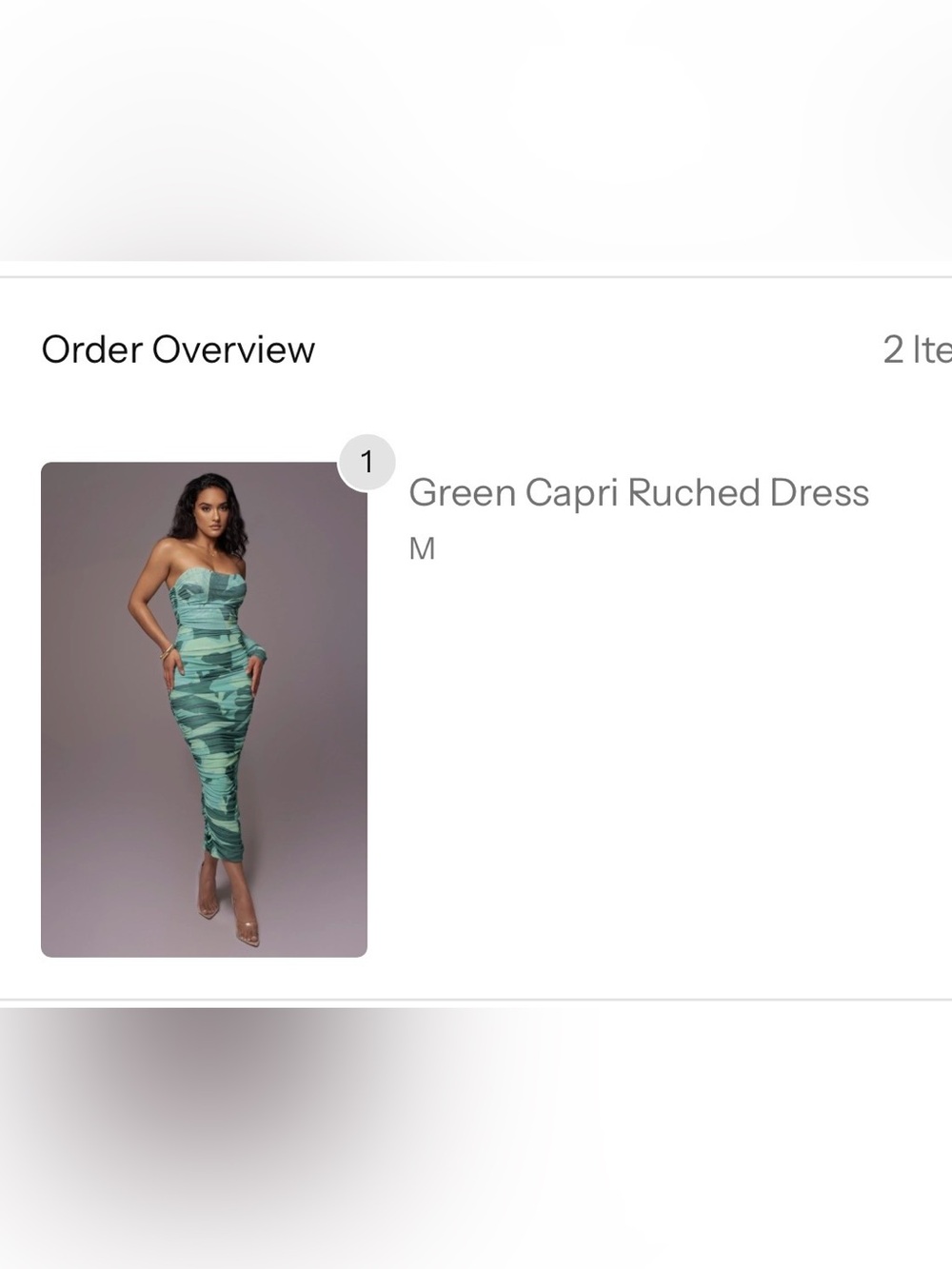 Green Capri Ruched Bodycon Dress